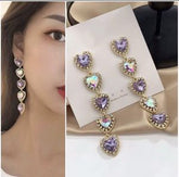 Purple Earrings shinelikejewel