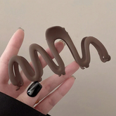 Large Wave Shaped Hair Claw Clip shinelikejewel