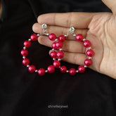 Red & Copper Earrings shinelikejewel