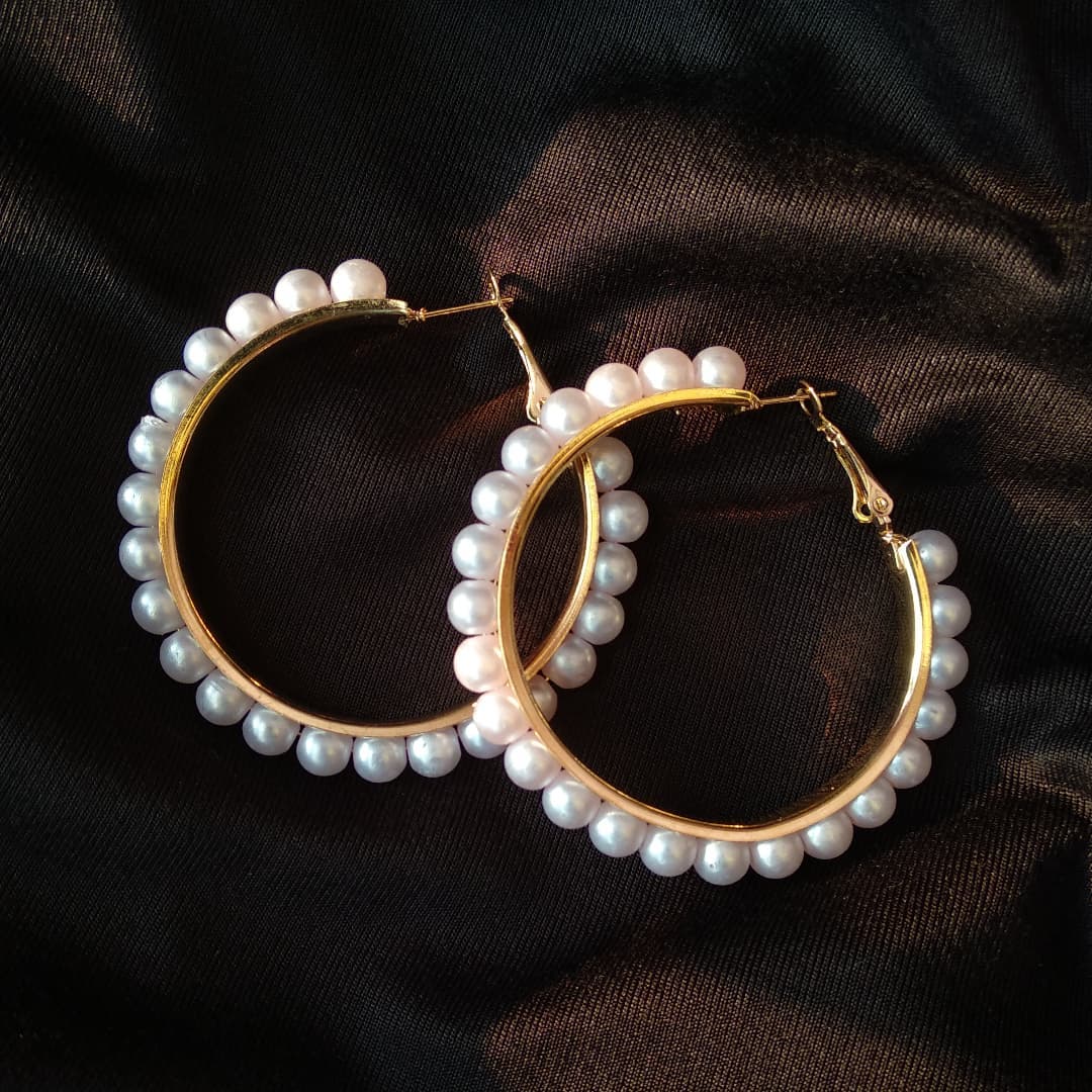 Golden Hoop Earrings