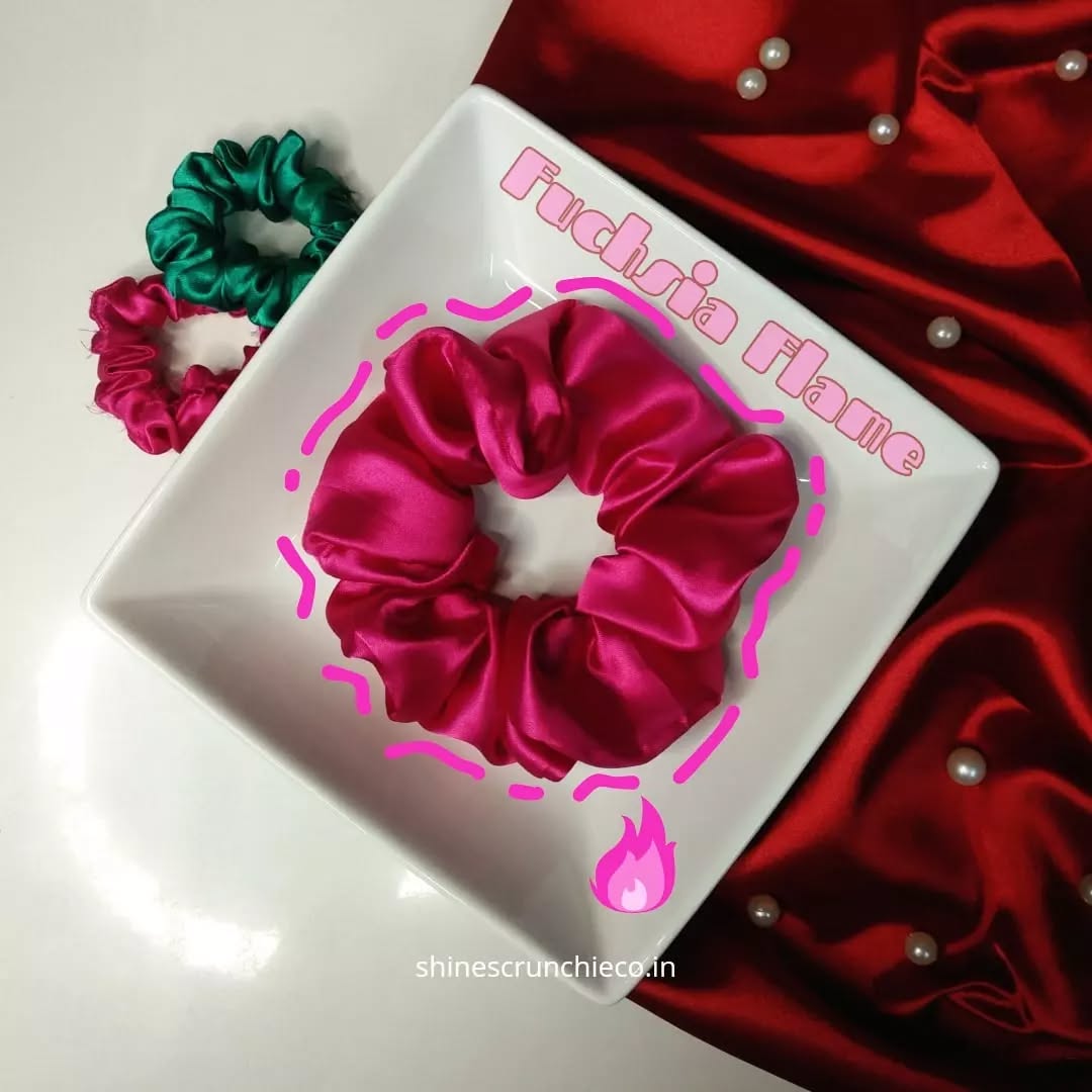 Dark Pink Scrunchie