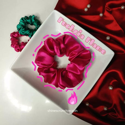 Dark Pink Scrunchie
