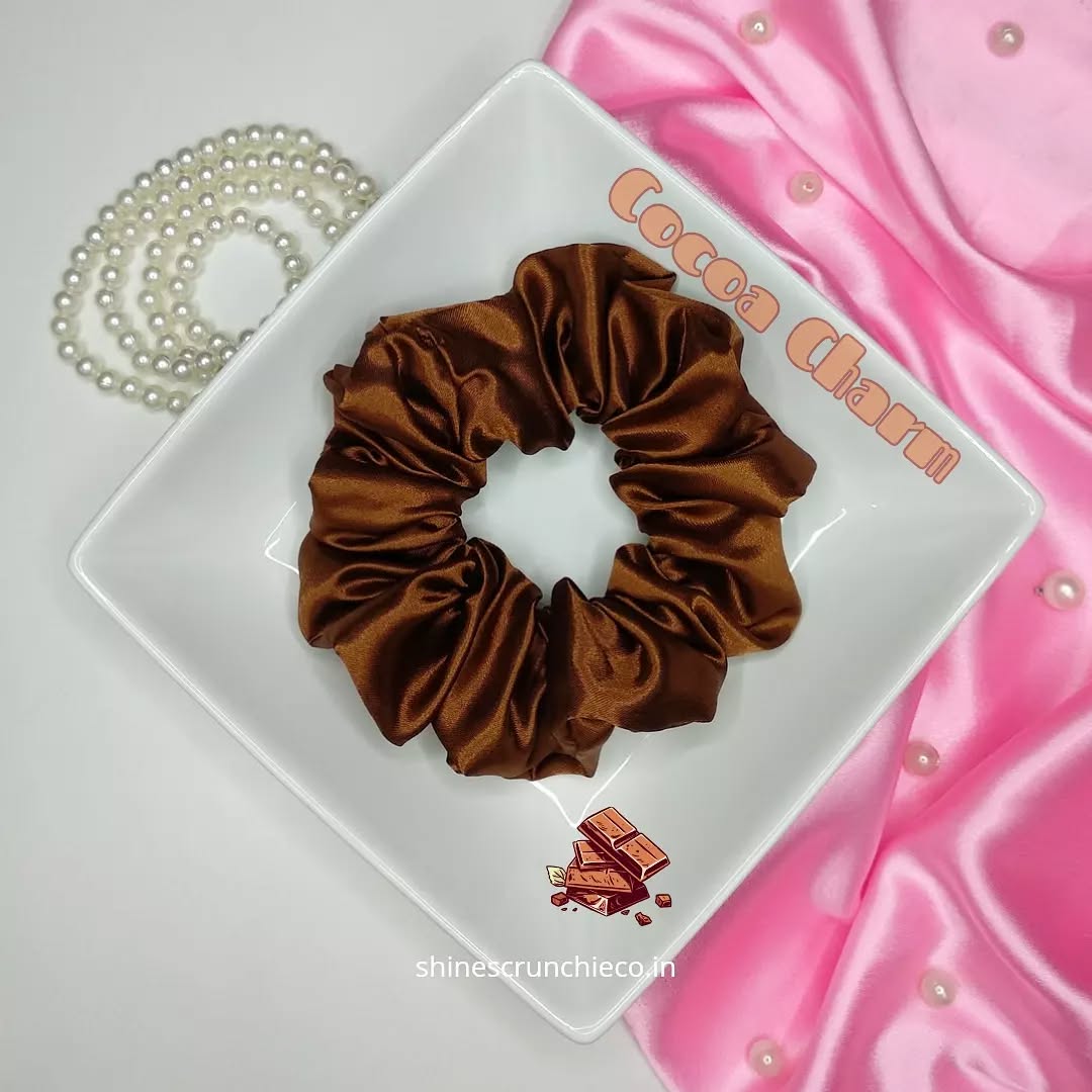 Dark Brown Scrunchies