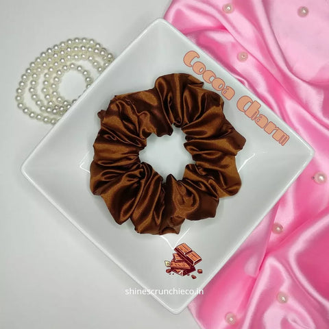 Dark Brown Scrunchies