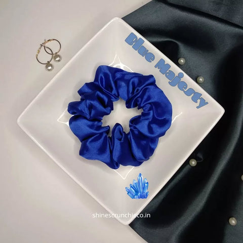 Royal Blue Scrunchies