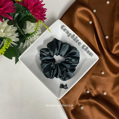 Dark Grey Scrunchies