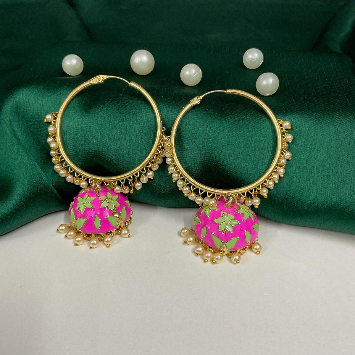 Rajasthani Hoop Jhumka Earrings