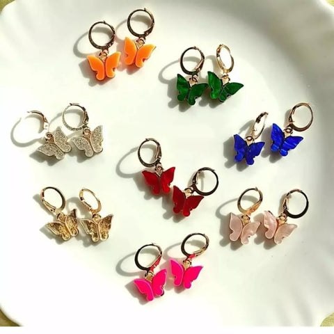 Butterfly Huggies Earrings