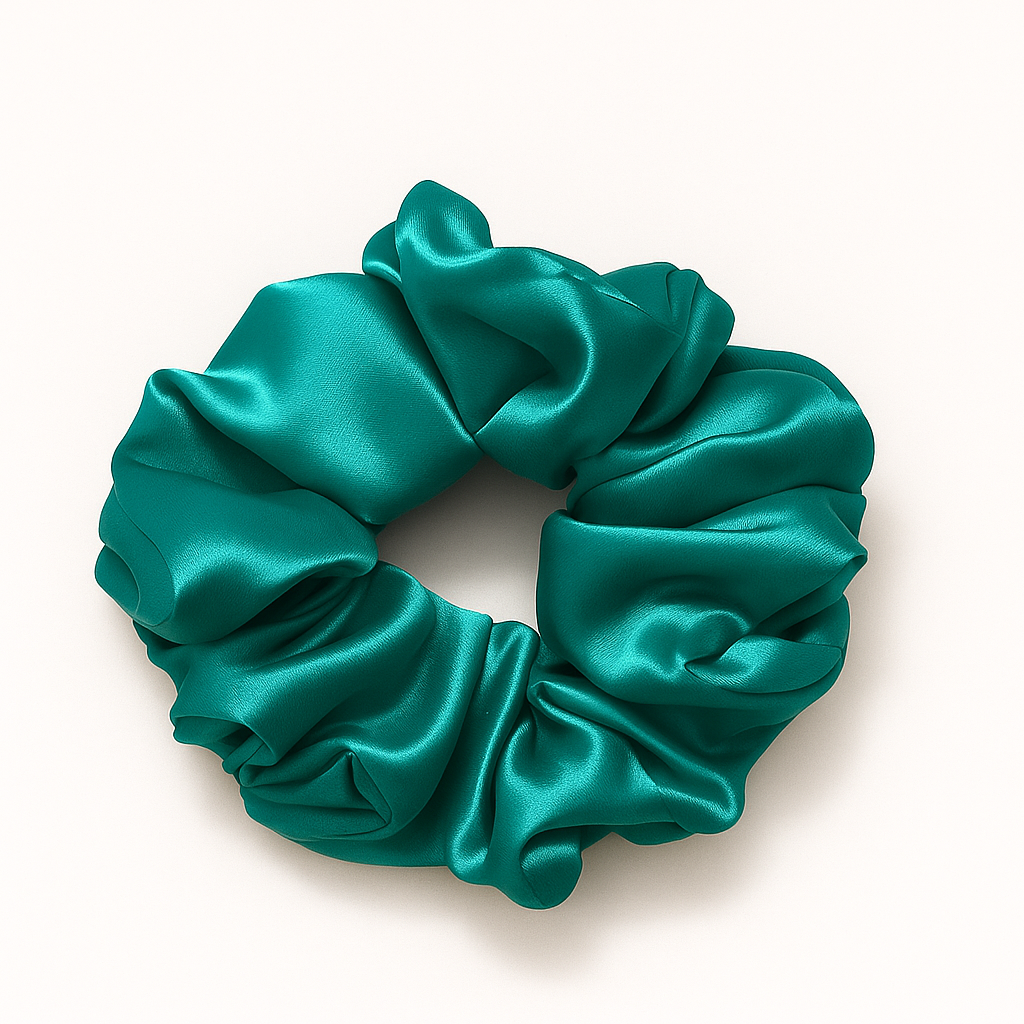 Aqua Green Scrunchies
