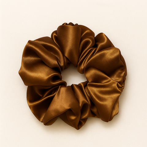 Dark Brown Scrunchies