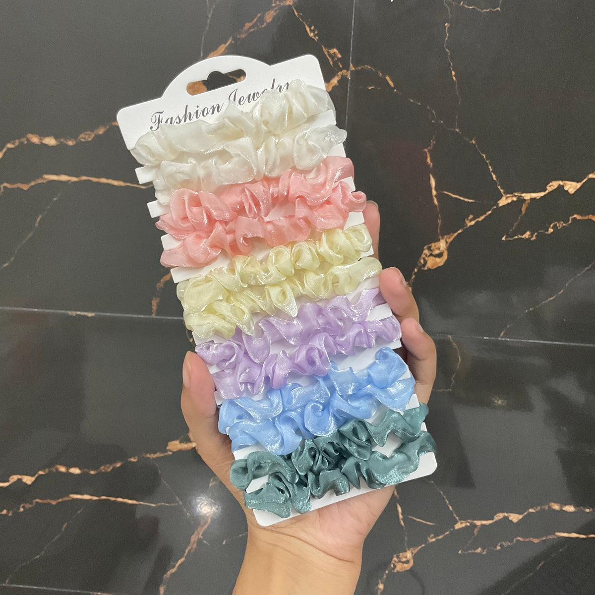 Random Pack of 2 Skinny Scrunchies