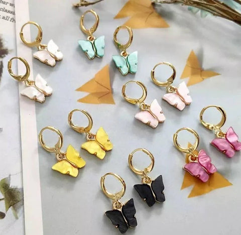 Butterfly Huggies Earrings