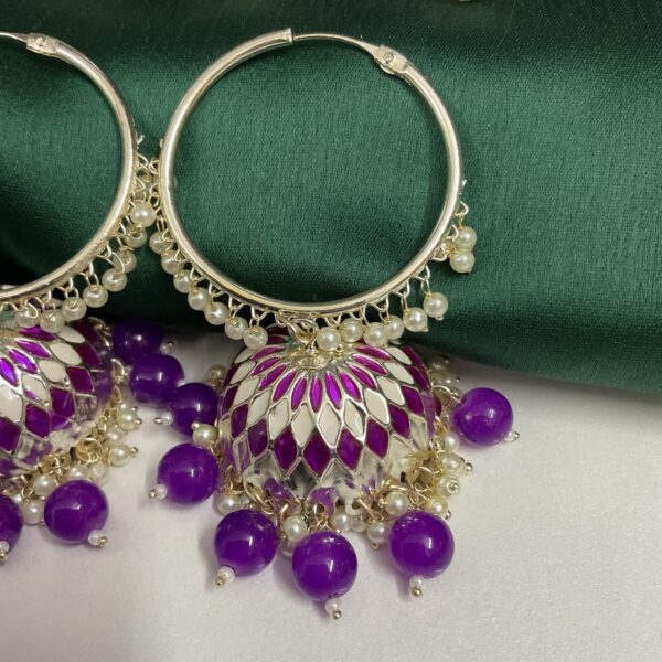 Jamun Hoop Jhumka - Image 2